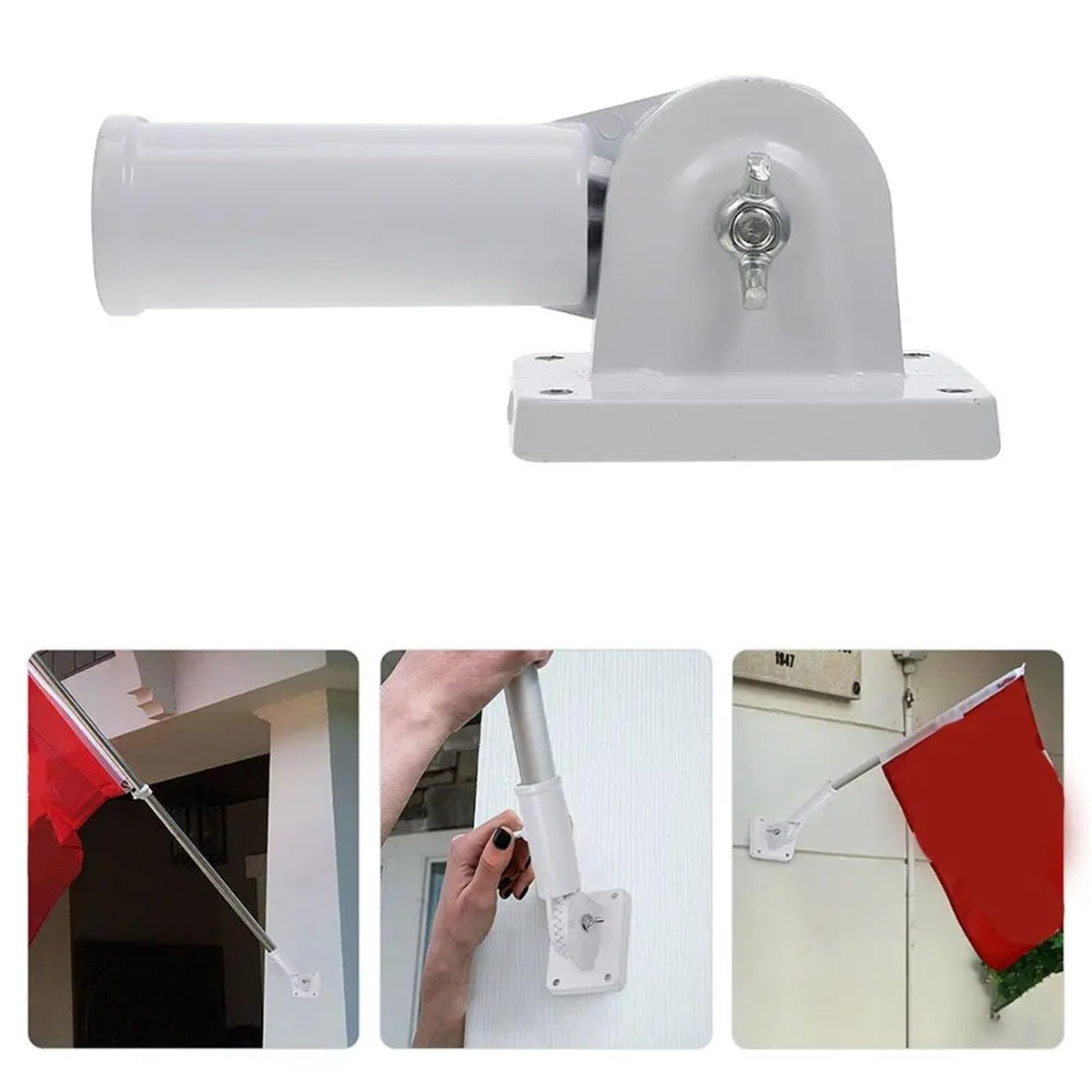 2 PCS Aluminum Adjustable Flag Pole I46500
