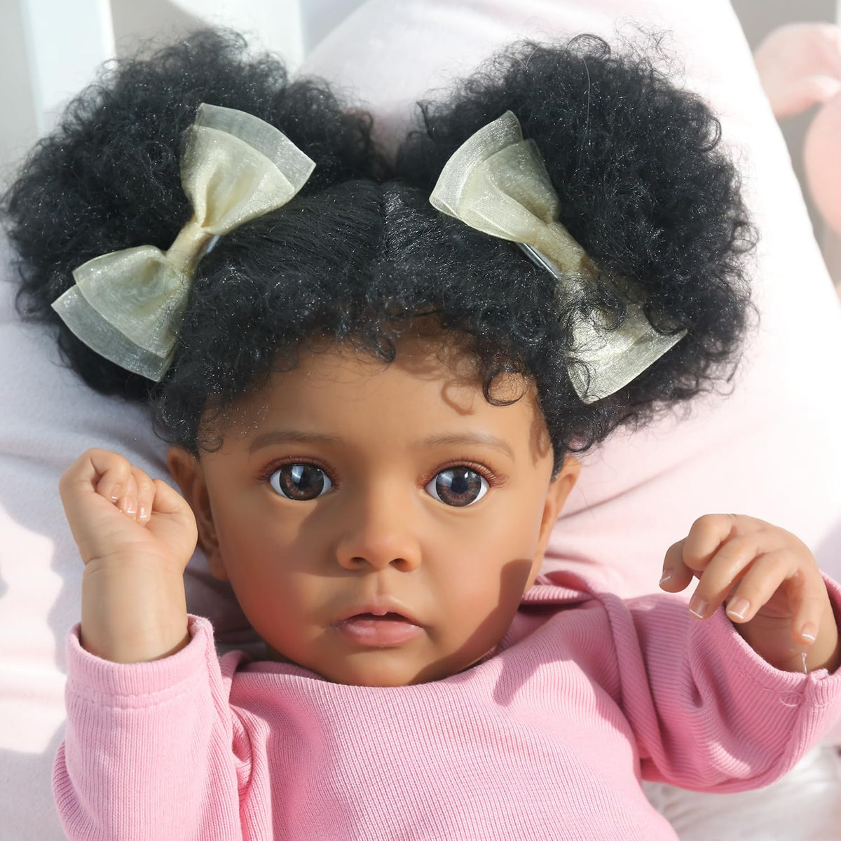 20 Inch Realistic Newborn Baby Doll in Pink Outfit E643