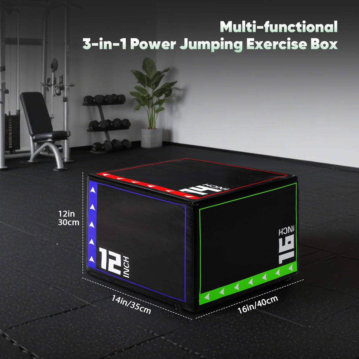 3 in 1 Foam Plyometric Jump Box D7715