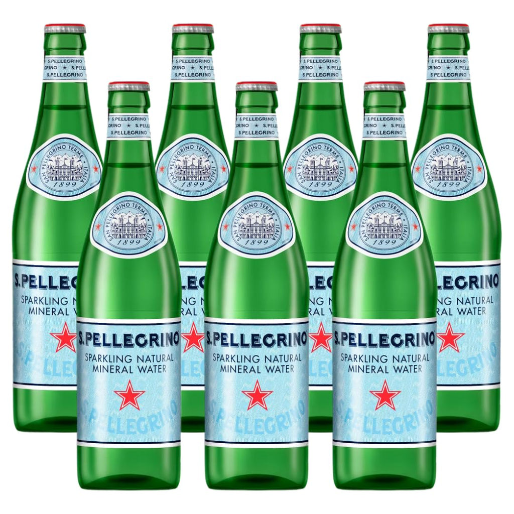 Sparkling Natural Mineral Water 500 mL Glass Bottles 8 Pack S45854