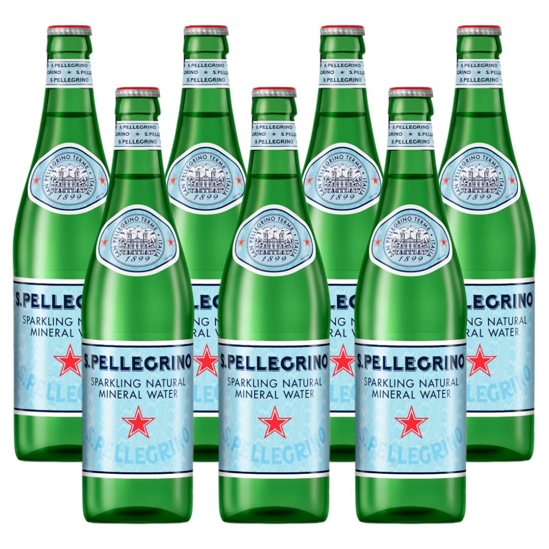 Sparkling Natural Mineral Water 500 mL Glass Bottles 8 Pack S45854