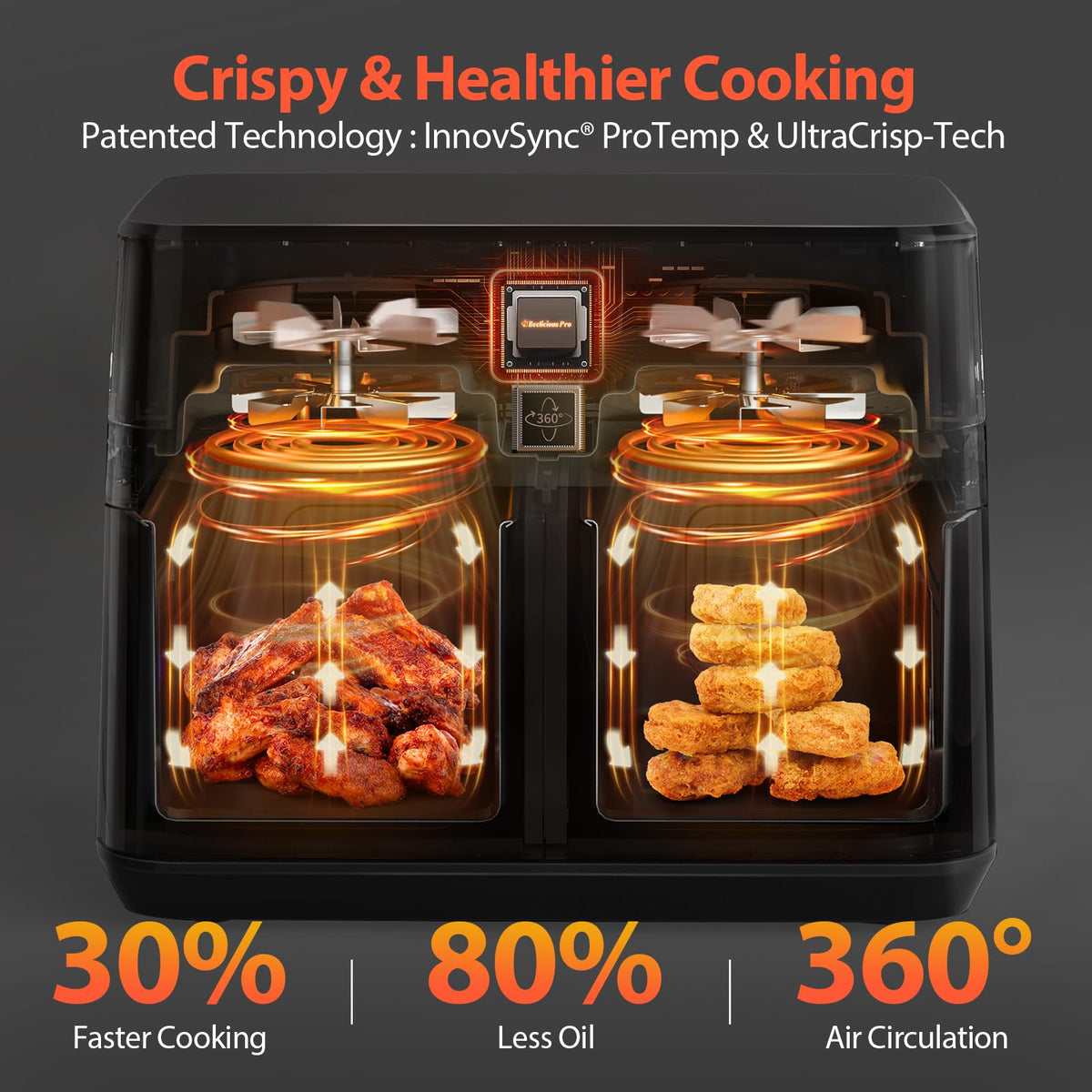 12QT Large Dual Air Fryer D90179