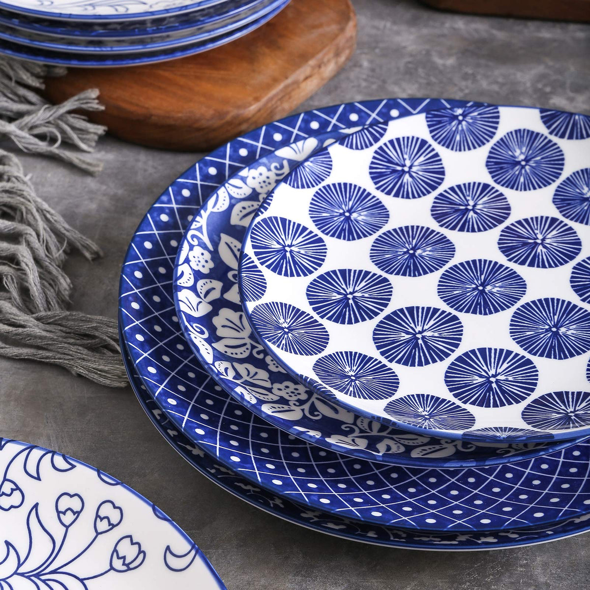 10 inch Porcelain Dinner Plates + 12-Pieces Dinnerware Sets L897