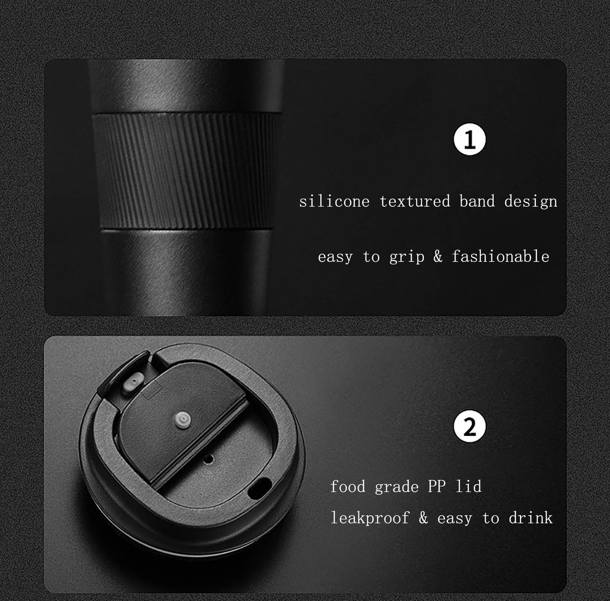 17oz Stainless Steel Vacuum Insulated Travel Mug R483