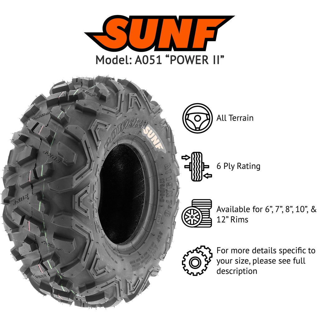 19x7-8 Tubeless 6 Ply Set of 2 E22780